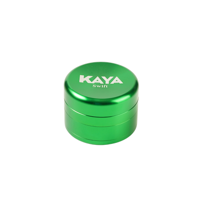 62mm Kaya Swift Grind ball-bearing shredder designed for efficient herb grinding
