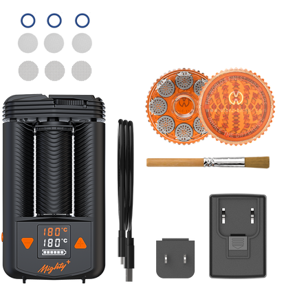 Mighty+ Medic certified portable vaporizer engineered for reliable dry herb heating