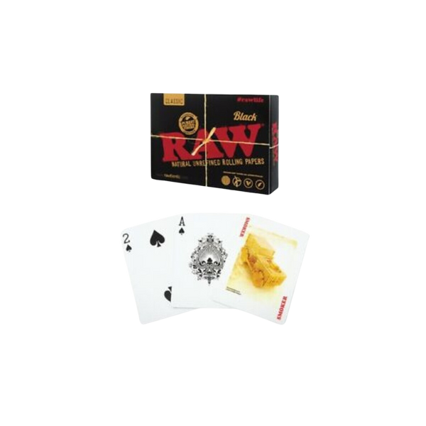 Raw Black Playing Cards