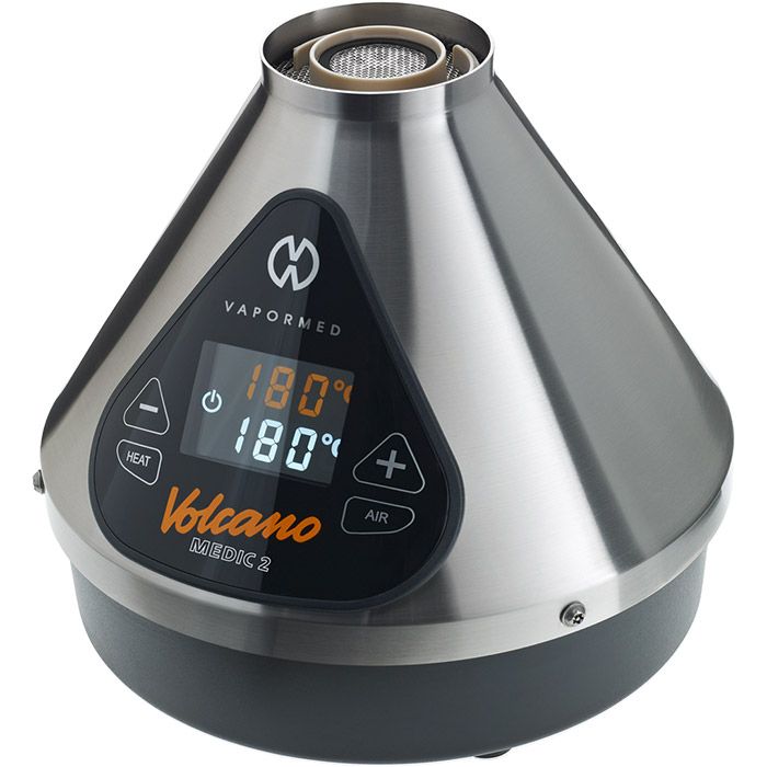 Volcano Medic 2 silver dry herb medical vaporizer with controlled heating