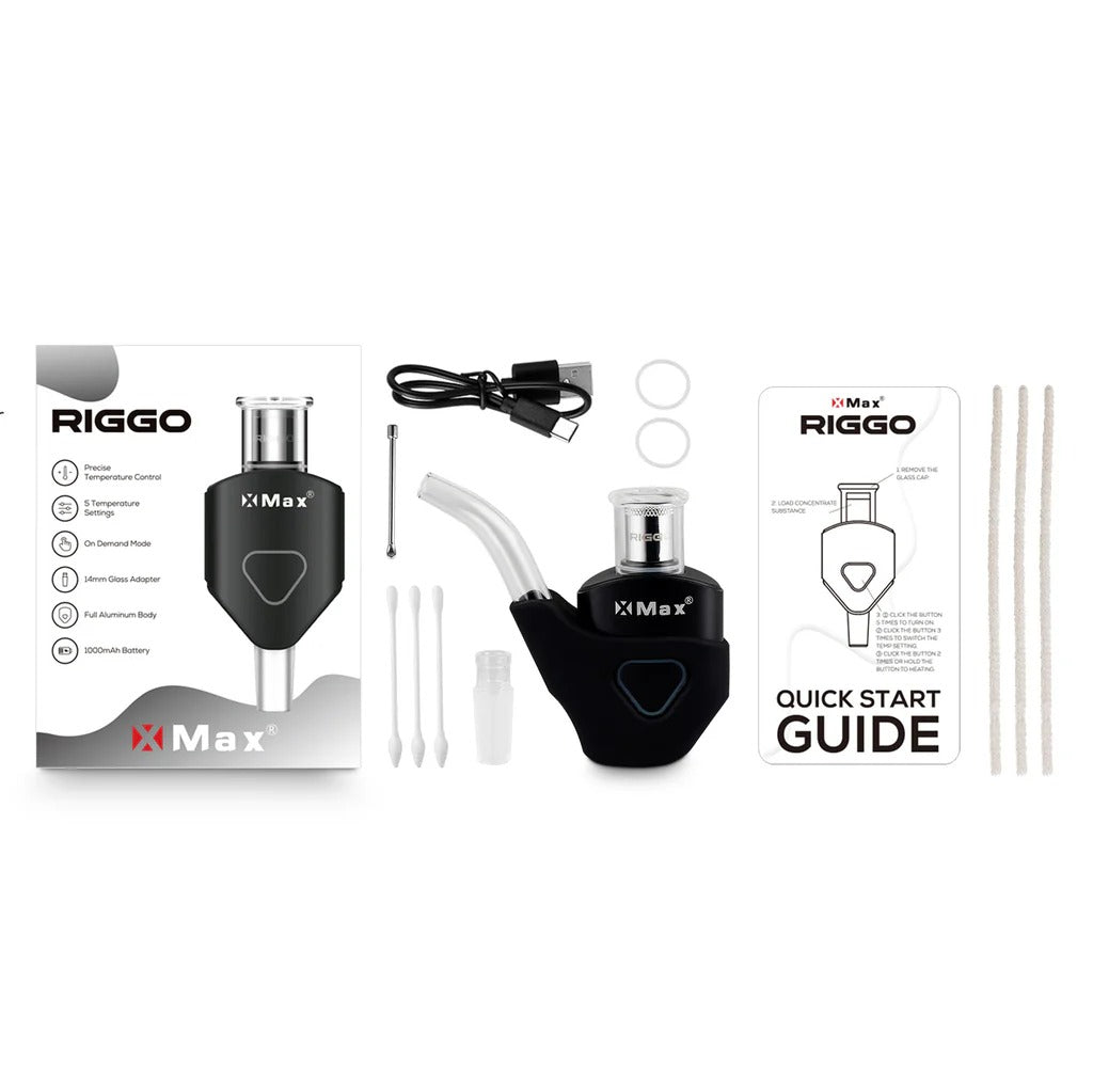 XMAX Riggo portable e-nail and pipe vaporizer with efficient heating greenmart.com.au