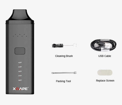 Lightweight XVAPE Avant herbal vaporizer for consistent dry herb heating