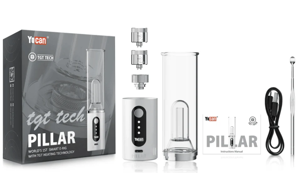 Yocan Pillar Smart E-Rig vaporizer kit with advanced heating system from greenmart.com.au