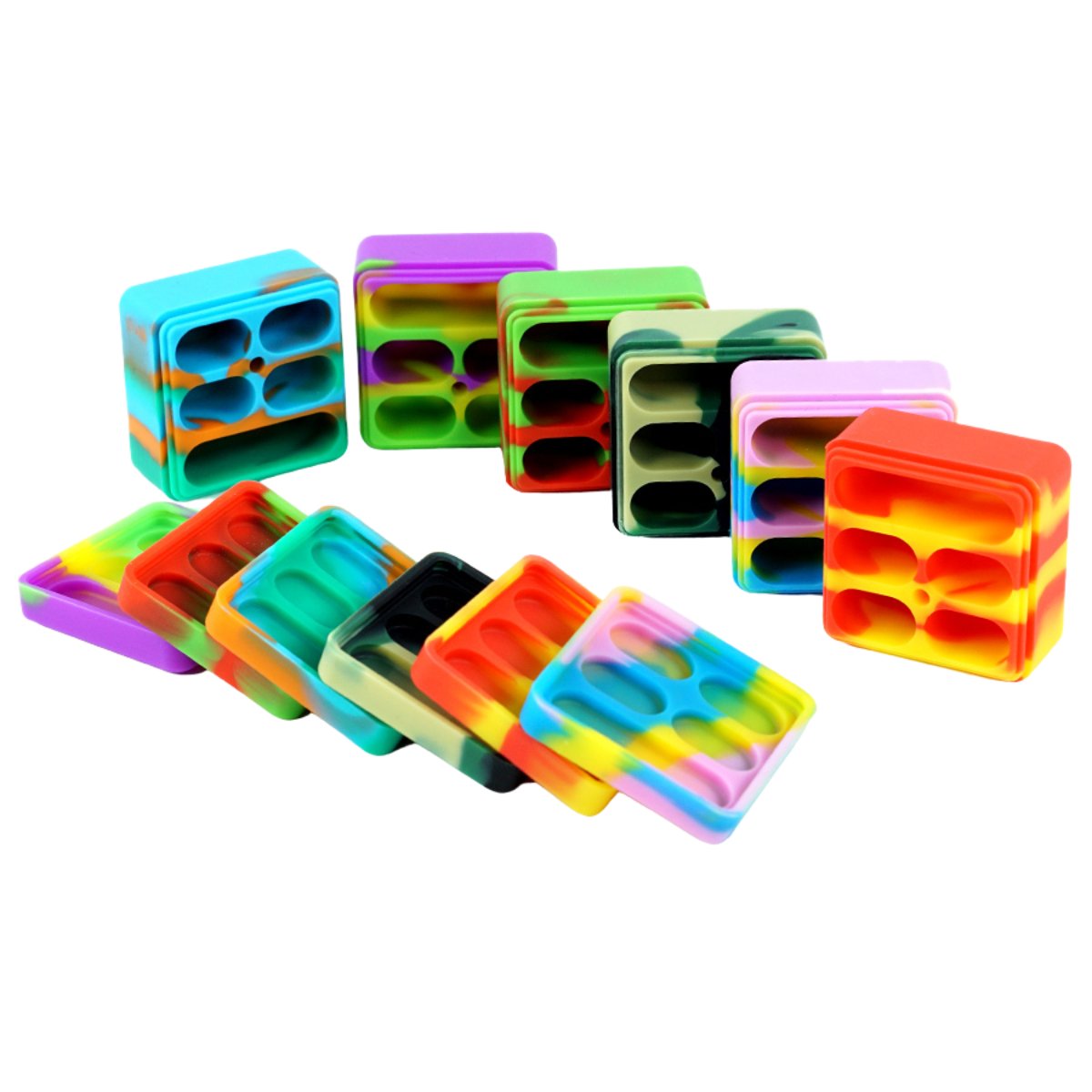 BlockBuddy 26ml Silicone Concentrate Container - Vibrant, Non - Stick, Multi - Compartment - greenmart.com.au