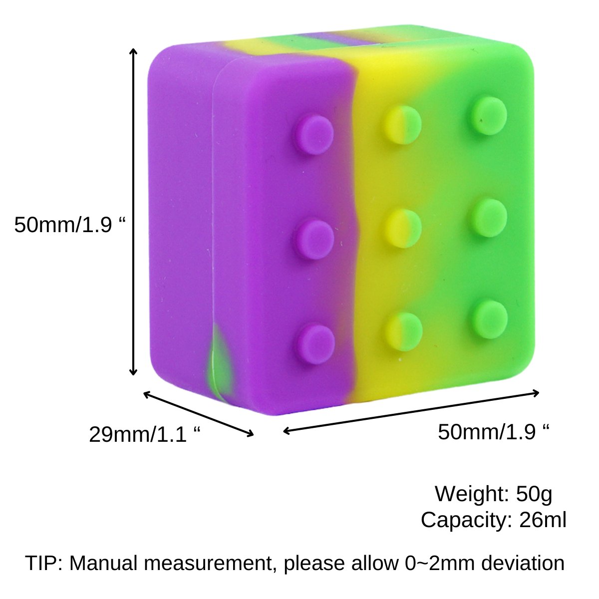 BlockBuddy 26ml Silicone Concentrate Container - Vibrant, Non - Stick, Multi - Compartment - greenmart.com.au