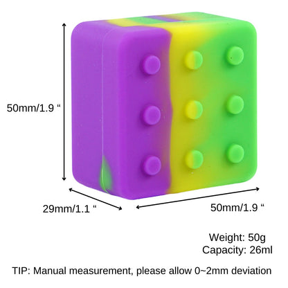 BlockBuddy 26ml Silicone Concentrate Container - Vibrant, Non - Stick, Multi - Compartment - greenmart.com.au