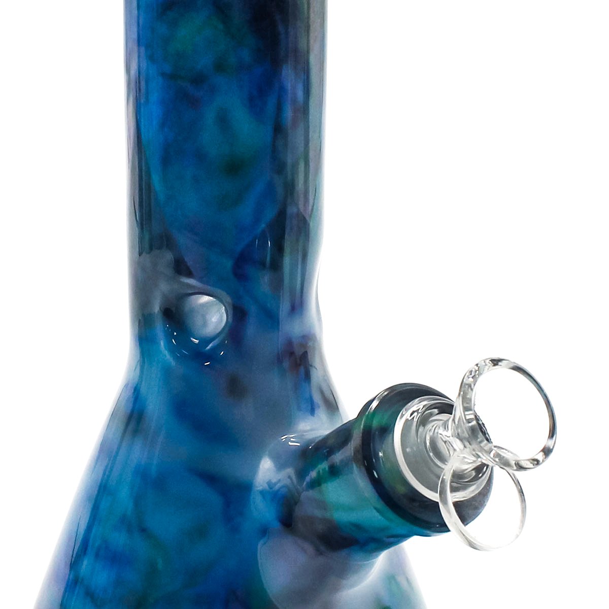 Blue Glass Bong - 30 cm - greenmart.com.au