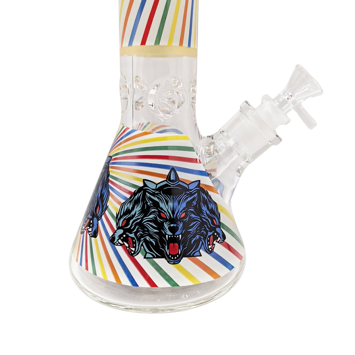 Blue Lycan Alpha Beaker Bong 45cm - greenmart.com.au