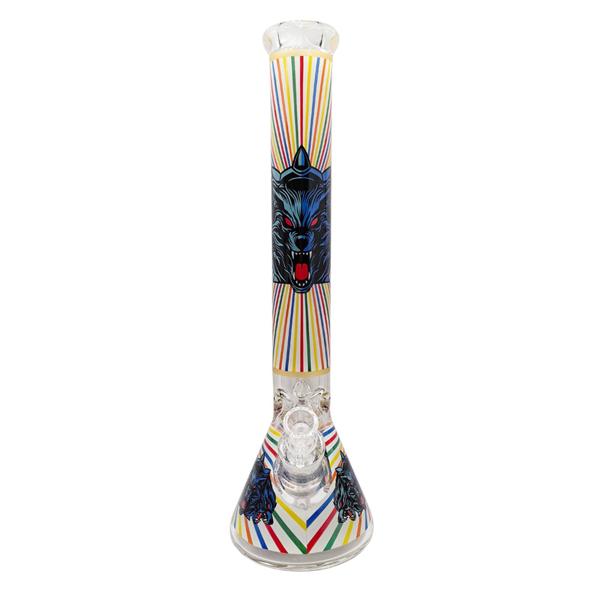 Blue Lycan Alpha Beaker Bong 45cm - greenmart.com.au