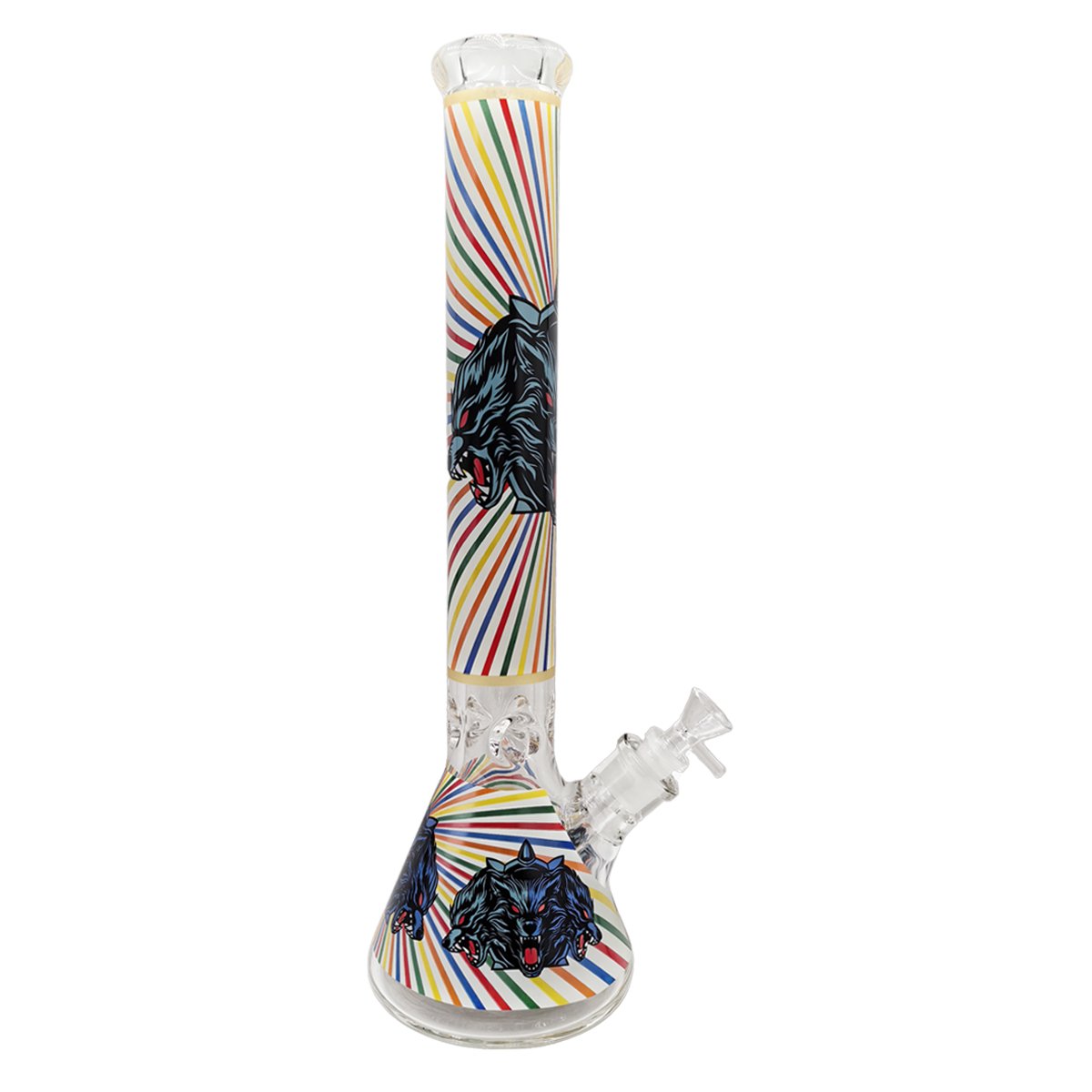 Blue Lycan Alpha Beaker Bong 45cm - greenmart.com.au