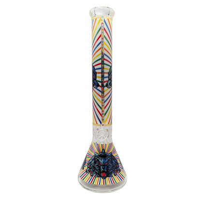 Blue Lycan Alpha Beaker Bong 45cm - greenmart.com.au