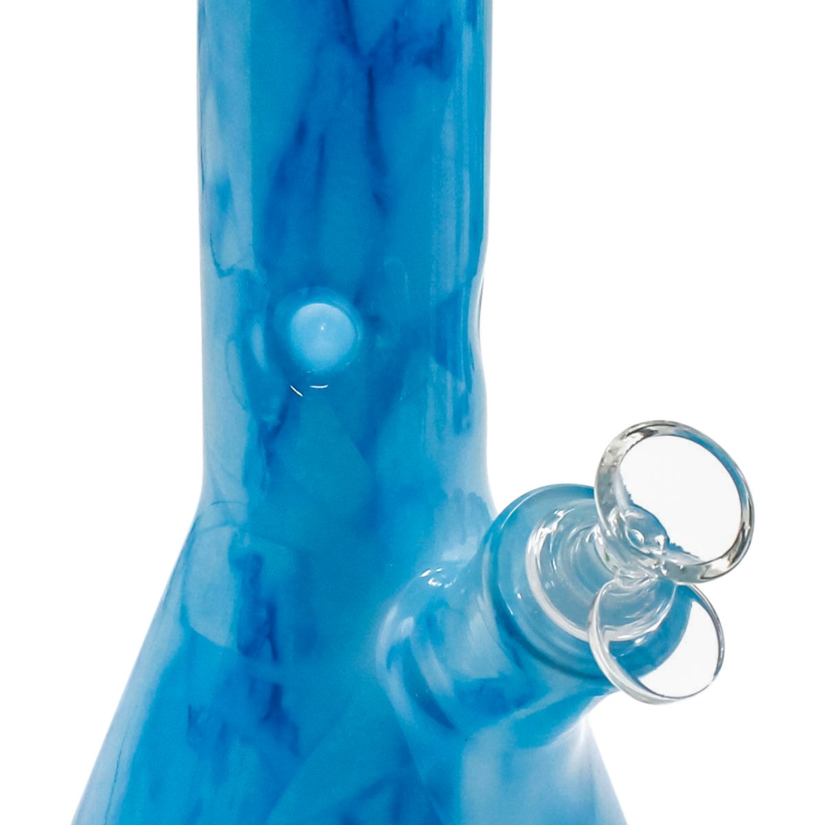 Blue Swirl Glass Bong - 30 cm - greenmart.com.au