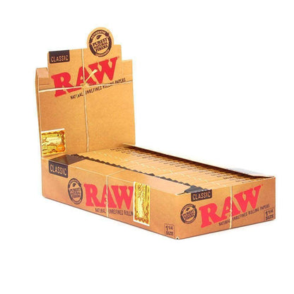 Full Box - Raw Classic 1 1/4 Size Rolling Papers - greenmart.com.au