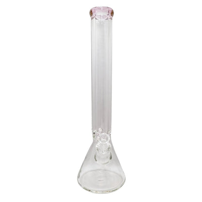 Glass Beaker Bong 45cm - Pink - greenmart.com.au