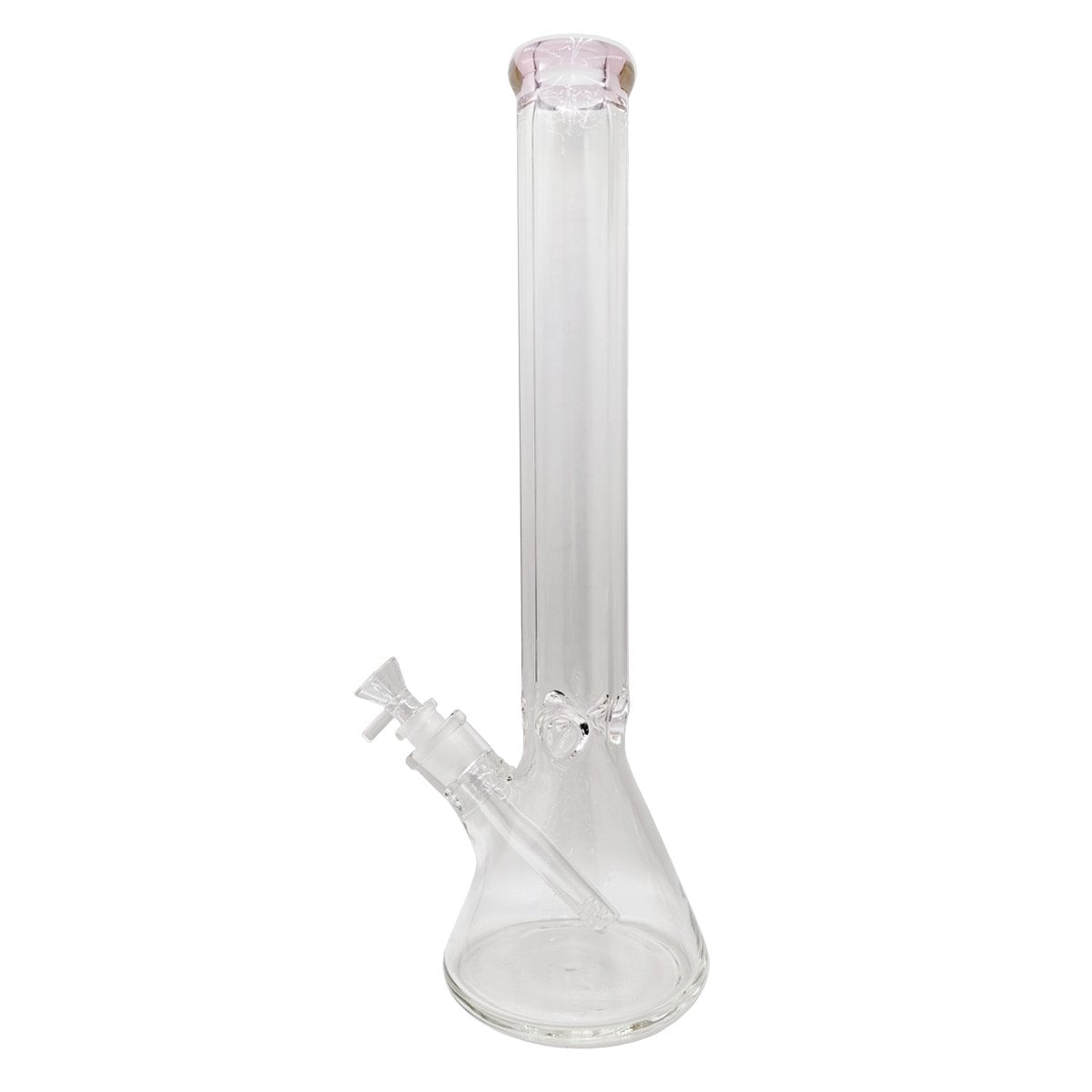 Glass Beaker Bong 45cm - Pink - greenmart.com.au