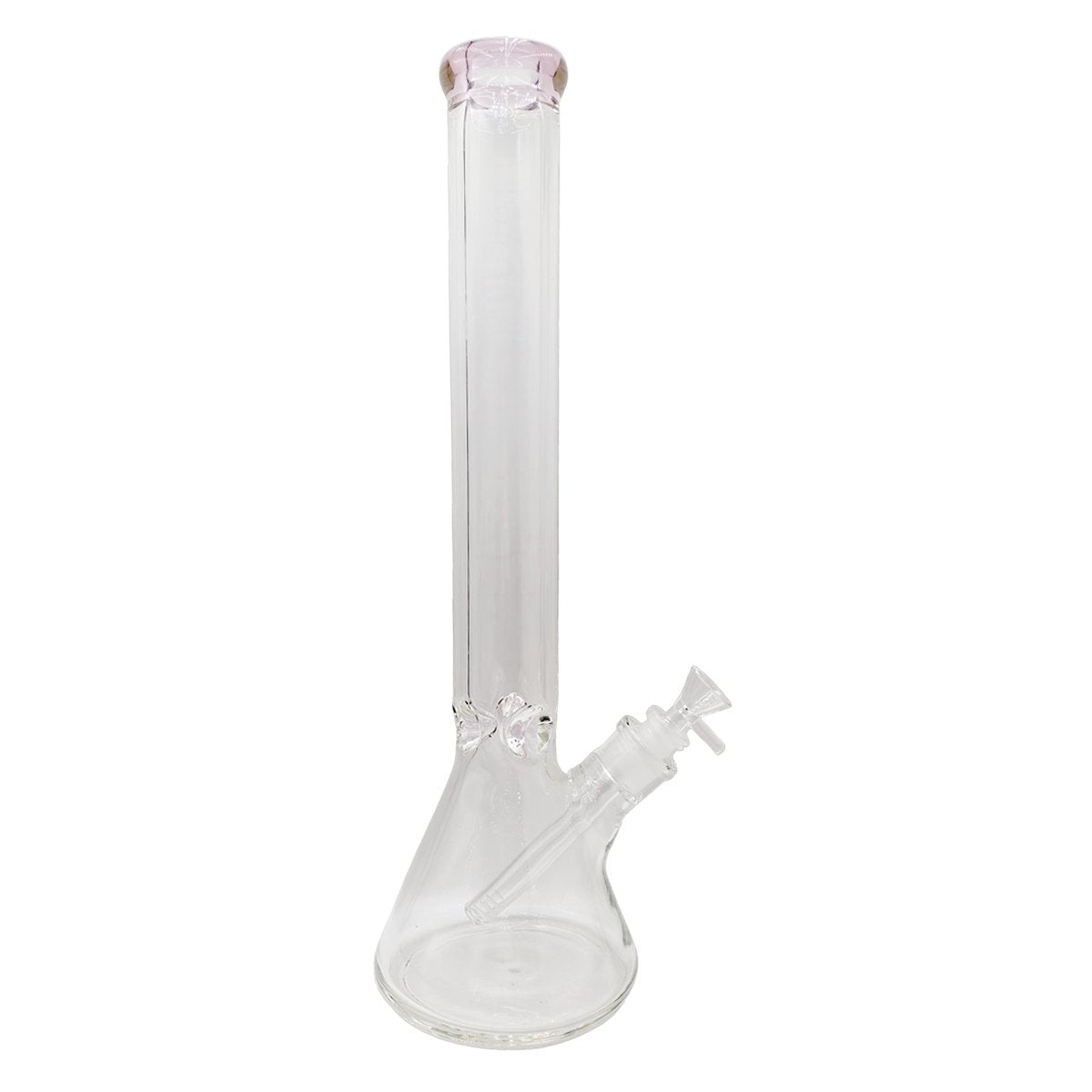 Glass Beaker Bong 45cm - Pink - greenmart.com.au