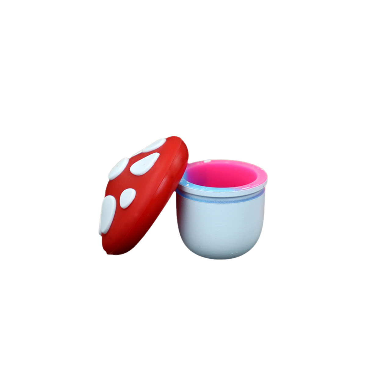 FungiKeep 5ml Mushroom Silicone Container - Compact, Non-Stick, Enchanting Design