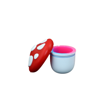 FungiKeep 5ml Mushroom Silicone Container - Compact, Non-Stick, Enchanting Design