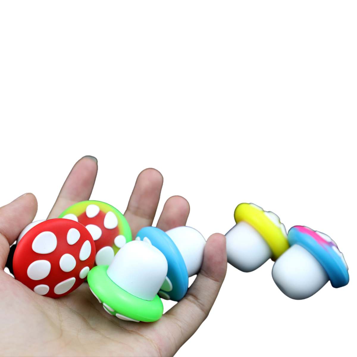 FungiKeep 5ml Mushroom Silicone Container - Compact, Non-Stick, Enchanting Design