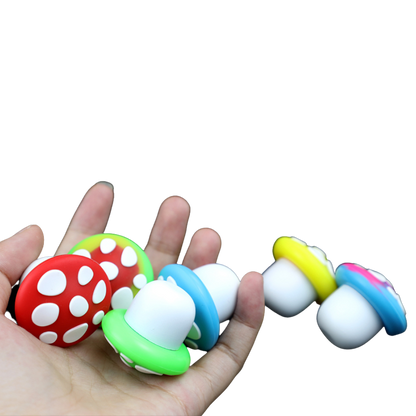 FungiKeep 5ml Mushroom Silicone Container - Compact, Non-Stick, Enchanting Design