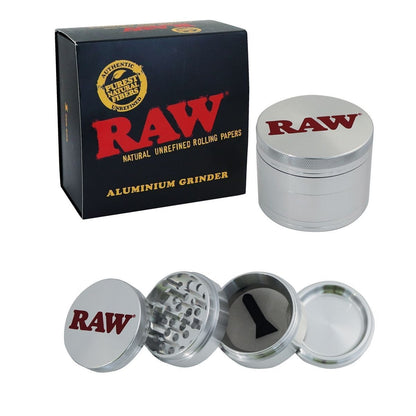 Raw 4 piece Aluminium Grinder 56mm - greenmart.com.au