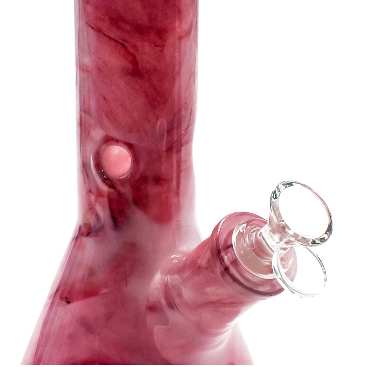 Red Glass Bong - 30 cm - greenmart.com.au