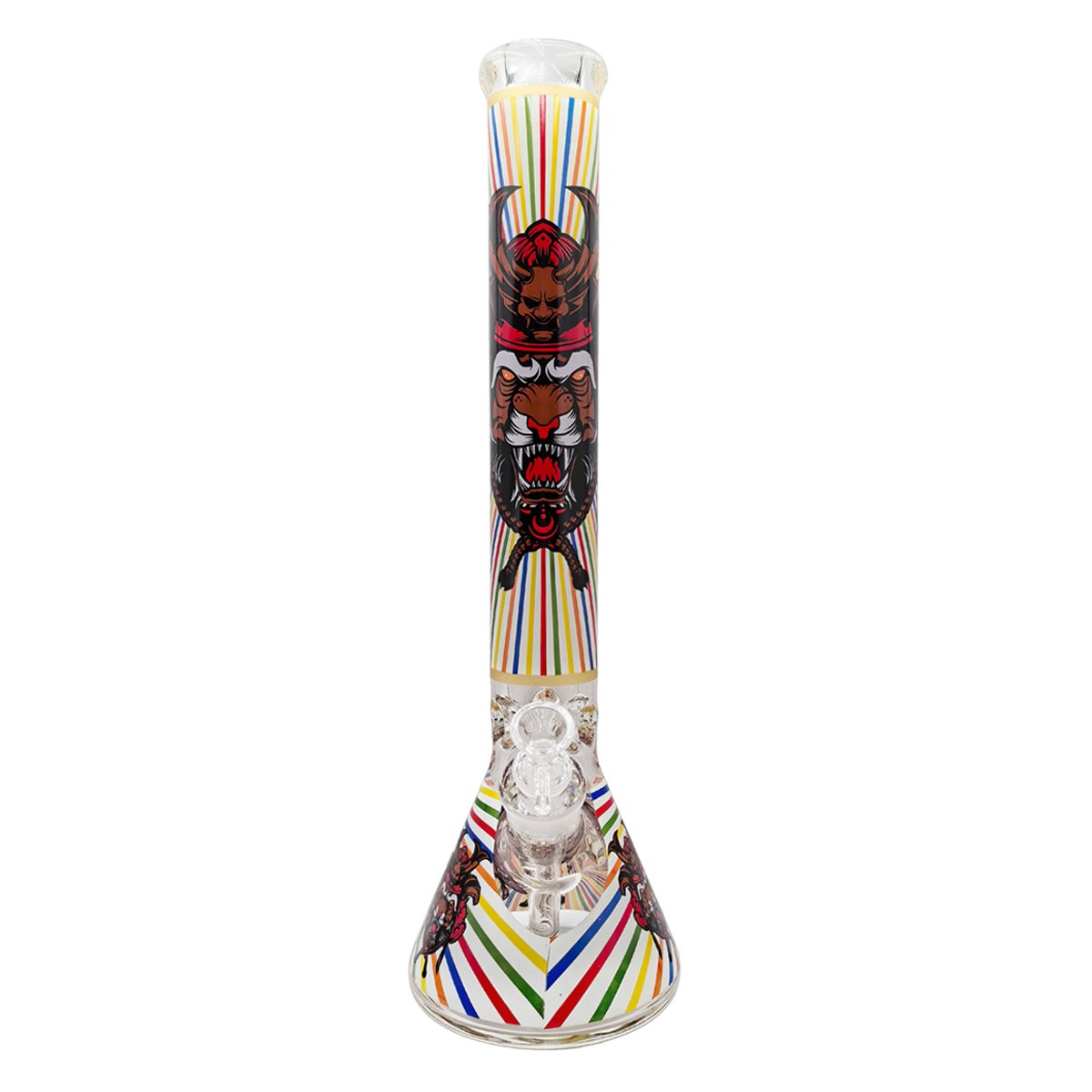 Warrior Tiger Beaker Bong 45cm - greenmart.com.au