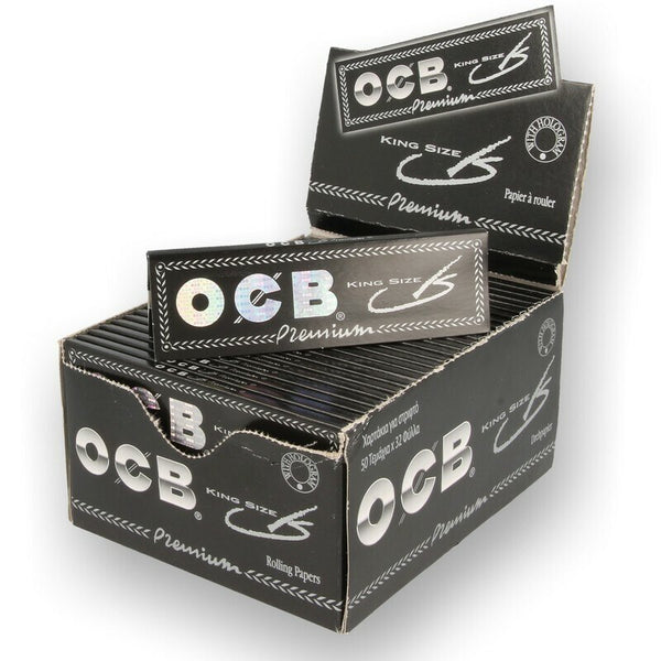 OCB Premium Kingsize Smoking Papers Box with 50 Packs