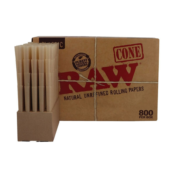 Raw Pre-Rolled King Size 800 Cones Box