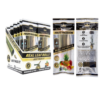 Full Box King Palm Super Slow Burning Wraps Pack with 2 Mini Rolls - Fruit Passion