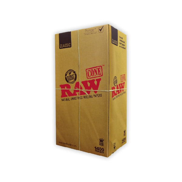 Raw Pre-Rolled Classic Kingsize Cone – 1400/BOX