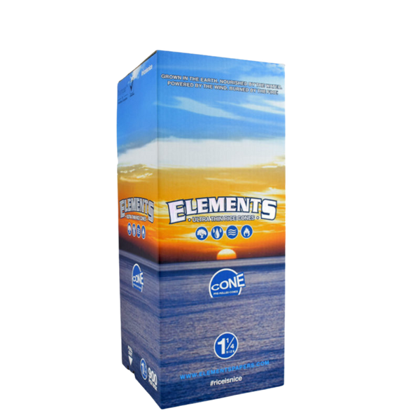 Elements Pre Rolled Small 1 1/4 Cones - 900 Conical Tubes - The Green Box