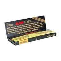 Full Box RAW Classic Black 1 1/4 Rolling Papers