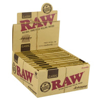 Raw King size Slim Artesano Papers, Tray and Tips Box with 15 Packs